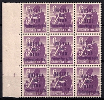 1945 6pf Fredersdorf (Berlin), Germany Local Post, Block (Mi. 69, Signed, CV $350, MNH)