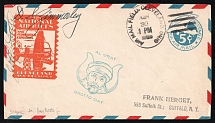 1929 United States, National Air Races, Airmail cover with Pilot Signature, Clevland - Buffalo