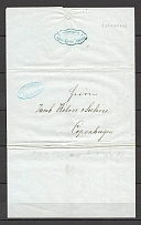 1858 Cover from St. Petersburg to Copenhagen, Denmark