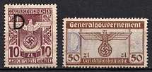 Judicial Stamps, Revenue Stamps, General Government, Germany (Canceled)