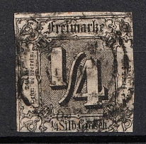 1862-64 1/4sgr Thurn and Taxis, German States, Germany (Mi. 26, Used, CV $70)