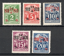 1928 Estonia (CV $40, Full Set)