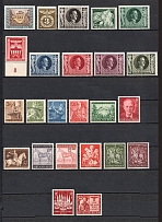 1943 Third Reich, Germany Collection (Full Sets, CV $45, MNH)