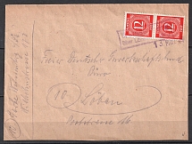 Lobau Local Post, Germany, Cover (Lobau Postmark, Signed)