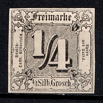 1864 1/4sgr Thurn und Taxis, German States, Germany (Mi. 26, CV $30)