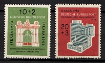 1953 German Federal Republic, Germany (Mi. 171 - 172, Full Set, CV $70, MNH)