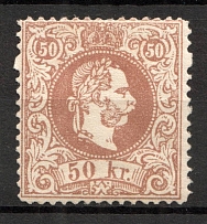 1867 Austria 50 Kr (Type 1, CV $50)