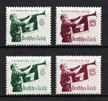 1935 Third Reich, Germany (Vertical+Horizontal Gum, Full Set, CV $100, MNH)