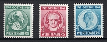 1949 Rhineland-Palatinate, French Zone of Occupation, Germany (Mi. 46 - 48, Full Set, CV $40, MNH)