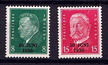 1930 Weimar Republic, Germany (Mi. 444 - 445, Full Set, CV $30, MNH)
