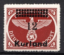 1945 '12' Occupation of Kurland, Germany (Signed, CV $20, MNH)